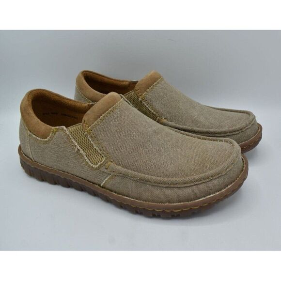Born Mens Size 9 Gudmund Natural Canvas Slip On Loafers Shoes main image 9
